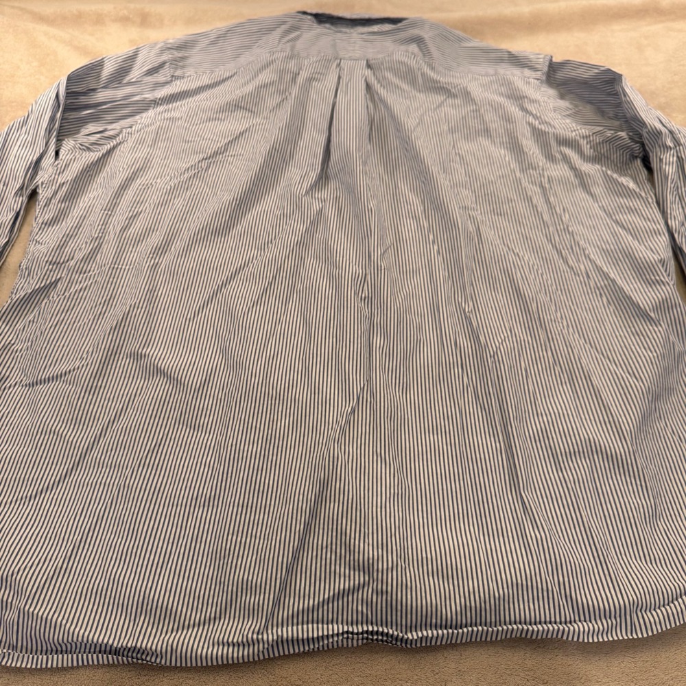 Ralph Lauren Classic Fit Striped Oxford Shirt Preppy Old Money Mens Sz 19 2XL - Picture 10 of 12